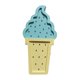 thumbnail image 1 of Lámpara de helado, bonito letrero de madera para habitación infantil o de negocios. Azul amarillo, 1 of 9