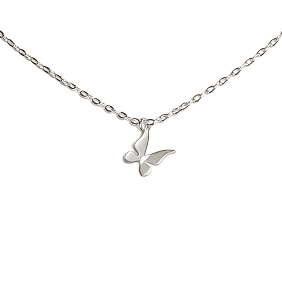 Petite Dainty Butterfly Necklace for Layering