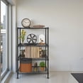 thumbnail image 6 of Tcbosik 4-Tier Metal Wire Shelving Unit, Adjustable Standing Storage Rack, Heavy Duty Metal Organizer for Kitchen, Pantry, Garage, Black, 6 of 9