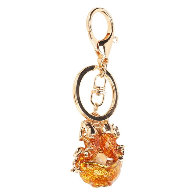Keychain Pendant, Delicate Portable Zinc Alloy Chinese Style Luck Fish Keychain For Handbag