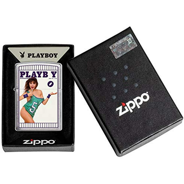 Zippo Playboy Cover June 1976 Pocket Lighter, Brushed Chrome, One Size  (200-CI014751)