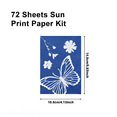 thumbnail image 3 of 292 Pieces Sun Print Paper Cyanotype Paper Kit, Solar Drawing Paper Sensitivity Nature Printing Paper, 3 of 6