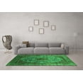 thumbnail image 3 of Ahgly Company Indoor Round Oriental Green Industrial Area Rugs, 5' Round, 3 of 4