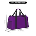 thumbnail image 3 of Fotbe Purple Bolsa de Viaje con Estampado, Bolsa de Fin de Semana para Mujer con Compartimento para Zapatos, Bolsa de Gimnasio con Bolsillo Húmedo, 3 of 7