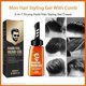 thumbnail image 2 of Gel de cera para el cabello masculino 2 en 1 con peine, fijación duradera, no graso, 100 ml., 2 of 5