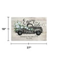 thumbnail image 5 of Personalized Planet 27x18 Enjoy the Ride Together Vintage Pickup Truck Personalized Doormat on Durable Indoor Outdoor 1/4" Thick Low Profile Mat with Non Slip Rubber Backing, 5 of 7