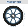 thumbnail image 2 of 2 Pcs Tire 7 Inch Wheelchair Front Wheel Accessories PVC Wheels Travel 13x13cm, 2 of 8