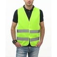 thumbnail image 4 of Mens 5/10 Pack High Visibility Reflective Vest Hi-vis Bright Color Construction Safety Vest (5 Pack-Yellow), 4 of 5