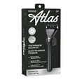 thumbnail image 3 of House of Atlas 5-Blade Razor Kit, Gunmetal, Metal Razor Handle + 2 Blade Refills + Magnetic Hook, 3 of 3
