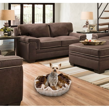 Bessie and Barnie Ultra Plush Natural Beauty / Wild Kingdom Deluxe Dog/Pet Cuddle Pod Bed