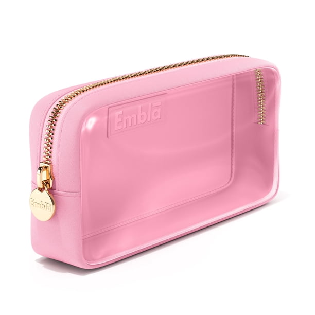 Bolsa de maquillaje transparente Embla, funda de maquillaje, bolsa de viaje, rosa flamenco
