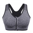 thumbnail image 2 of Big Clearance! Women's Zipper in Front Closure Sports Bra High Impact Racerback Workout Yoga Workout Wireles Bra Sports Bra Tops, 2 of 6