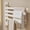 🔥 White_Hot#880, variant on Rotating Towel Rack 180掳 Four Bar Wall Mount | Space Aluminum Carbon Steel | No Drill Punch-Free Installation | Bathroom Storage Shelf Organizer | Swivel Hanger | 32x31.5x2cm White