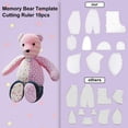 thumbnail image 5 of Memory Bear Template Ruler Set, Sewing Patterns Template, Quilting Cutting Ruler(10In), 5 of 7