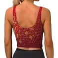 thumbnail image 3 of Lsque Merry Christmas Printed Women'S Sports Bra, Compression, Moisture Wicking, High-Impact Sports Bra For Women,Supportive sports bra-Large, 3 of 9