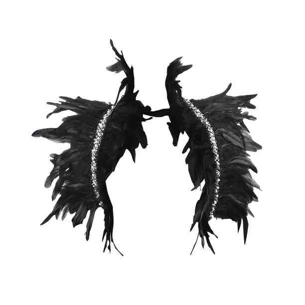 Chal de plumas artificiales jinwen disfraz de Cosplay