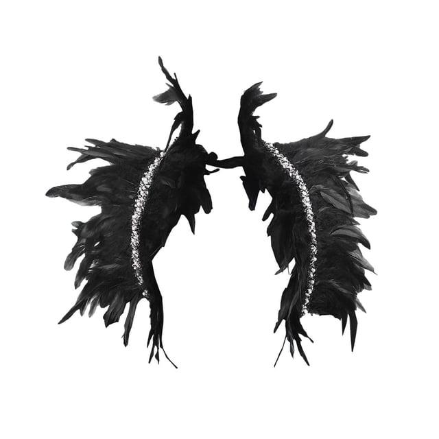 Capa con bufanda de plumas artificiales para disfraz de cosplay para club nocturno de Pascua Sin Cincher