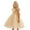 Khaki, variant on Tiijoy Girls Tulle Tie Back Bow Party Dress Princess Wedding Ball Gown Prom Dress, Sizes 3-4
