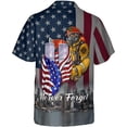 thumbnail image 3 of Personalized Patriotic Hawaiian Shirts, Patriot Firefighter, Memorial Patriot Day Short Sleeve Shirt, 9-11 Hawaiian (XL), 3 of 5