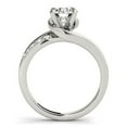 thumbnail image 2 of 14k White Gold Bypass Style Round Diamond Ring (1 1/4 cttw) Size 7, 2 of 3