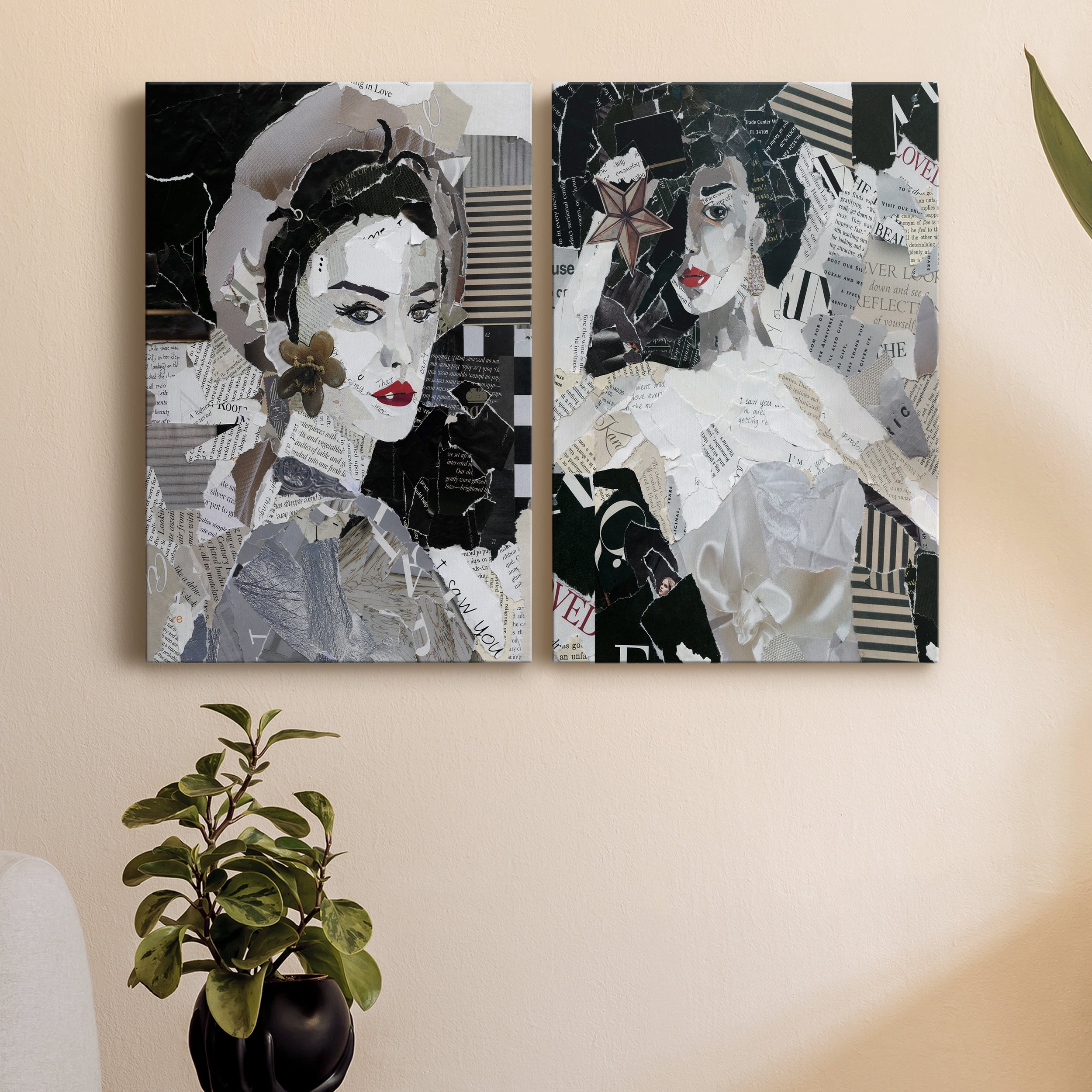 Runway Pause Premium Gallery Wrapped Canvas - Ready to Hang - Set of 2 - 8 x 12 Each