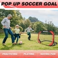 thumbnail image 6 of BOHEN Pop Up Soccer Goals for Kids-Foldable Portable Soccer Net for Outdoor Indoor Backyard Beach(3.3x2.2FT,Red), 6 of 7