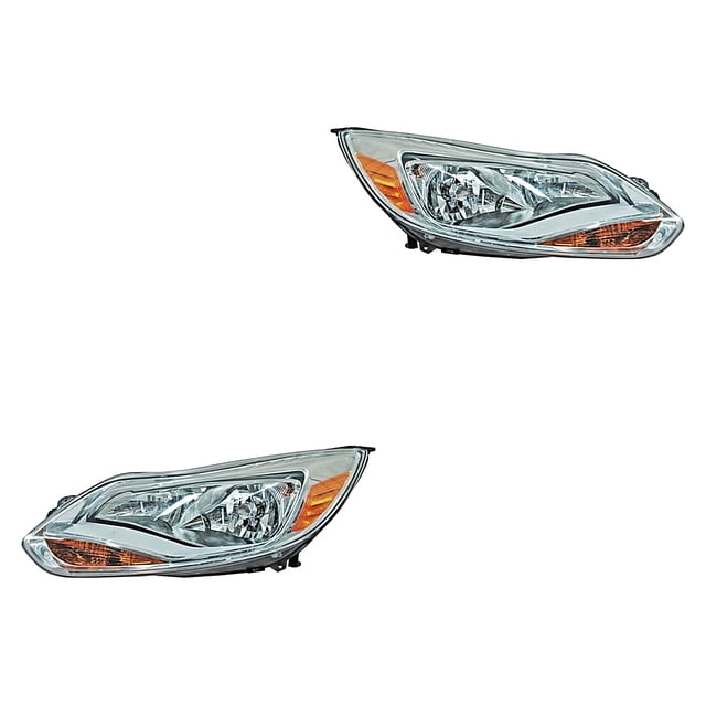 Par de Faros Focus 2012 A 2014 Ford Fondo crom TYC .