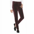 thumbnail image 4 of Well Worn Ladies' Pant High-Rise Luxe Velvet Tapered Pant 1628434 (Purple 8/29), 4 of 4