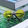 thumbnail image 1 of BESTYASH 2Ud Gafas Para Mascotas Decorativas Color Amarillo Material De Metal, 1 of 7