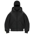 thumbnail image 4 of Atogsazn Kids Boys Full Zip Hoodies Children Long Sleeve Sweatshirt Fall Winter Tops Unisex Jacket Clothing Dark Gray 6-7Years Fashion, 4 of 5