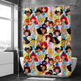 thumbnail image 6 of Ariel Shower Curtain Creative Practical Art Bath Curtain for Family for Hotel Decoration with 12 PCS Hooks ,3 Size, 6 of 9
