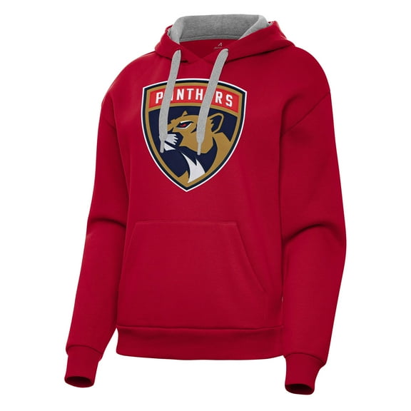 Women's Antigua Red Florida Panthers Victory Pullover Hoodie