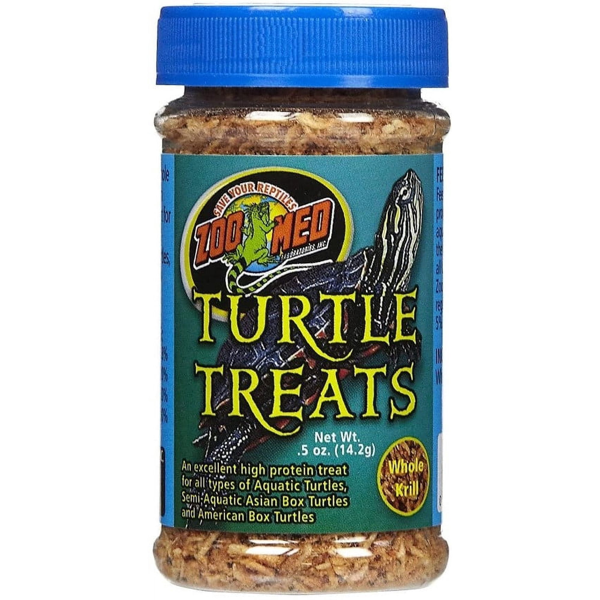 Zoo Med Turtle Treats Whole Krill High Protein Treat for All Turtles [Reptile Aquatic Turtle Food, Reptile Crickets and Insects, Reptile Tortoise Food, Reptile Supplies] 0.5 oz
