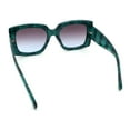 thumbnail image 7 of Womens Classy Thick Plastic Square Rectangle Butterfly Designer Sunglasses [Green - Purple], 7 of 7