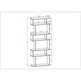 thumbnail image 5 of Bosfori Fuller Bookcase White, 5 of 5