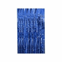 Foil Curtains Shimmer Curtain for Birthday Wedding Party 3.3X8.2 Ft Blue, Metallic Fringe Photo Backdrop for Ocean Theme, Reusable Rain Curtain for teen Shower Stage Ceiling Decor, , 1Pc Rain Curtain