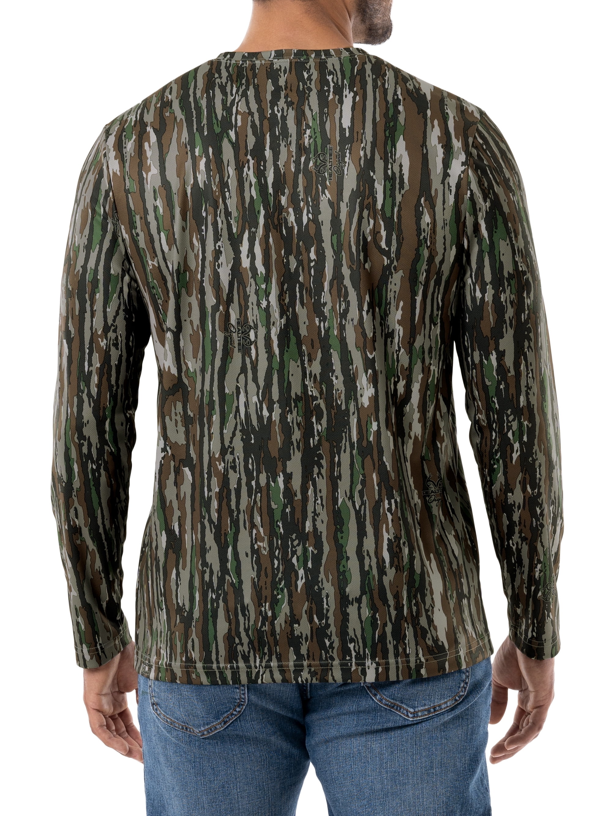 Realtree Men's Long Sleeve Performance Camo Tee 2-Pack Bundle