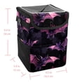 thumbnail image 5 of Bats Foldable Car Garbage Can with Lid, Leak-proof, and Hanging Storage Bag - Trash Can for Car, 5 of 6