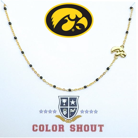 N201 - IOW : University of Iowa side Necklace