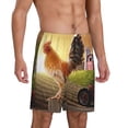 thumbnail image 5 of KLL Country Farm Morning Rooster for Men's 1-Pack Shorts,Sleep Pajama Shorts for Men Soft Pj Shorts Men's Pajama Bottoms Sleepwear -Small, 5 of 7