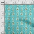 thumbnail image 1 of oneOone Organic Cotton Poplin Twill Fabric Paisley Ikat Print Fabric By The Yard 42 Inch Wide, 1 of 4
