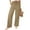 Khaki, variant on Diufon Linen Pants Women Summer Boho Wide Leg Palazzo Pants Casual Drawstring High Waisted Trousers with Pockets