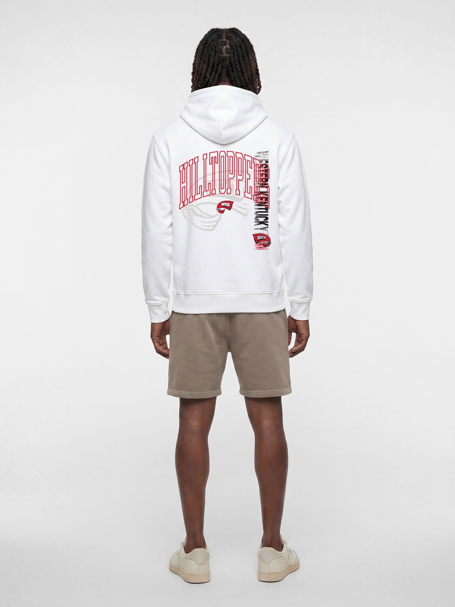 Western Kentucky Hilltoppers Reebok Mens White Hooded Sweatshirt