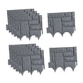 thumbnail image 3 of S SERENABLE 10 Pieces Garden Fence Border Versatile Edging Border for Patio Lawn Walkway Dark Gray, 3 of 9