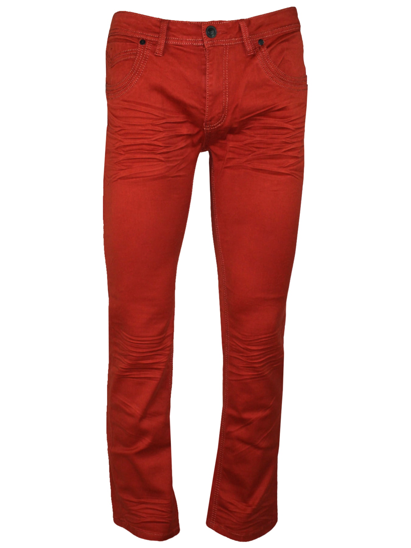Barabas Men’s Casual Pants Relaxed Fit Rust Orange Red - Walmart.com