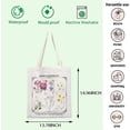 thumbnail image 3 of Book Inspired Gift Book Reader Tote Bag Book Literary Flower Gift Bookworms Shoulder Bag Historical Romance Gift, 3 of 7