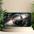 thumbnail image 4 of License Plate, Yin Yang starry sky Decorative Front,Personalized Stainless Steel License Plate Cover For Men Women,12.2" X 6.2", 4 of 6