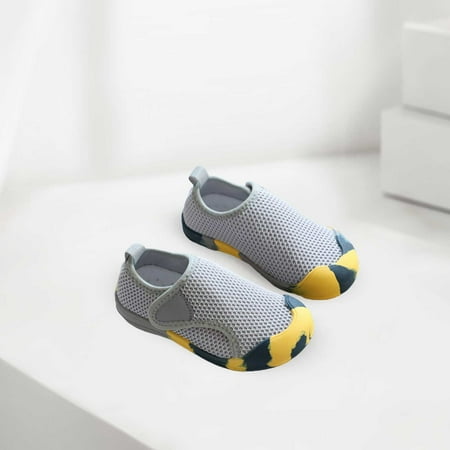 

eczipvz Toddler Shoes Toddler Baby Boy Girl Shoes Breathable Shoes Baotou Sneakers Mesh Baby Soft Sole Fashion Unisex Sap Shoes (Grey 9.5 Little Child)