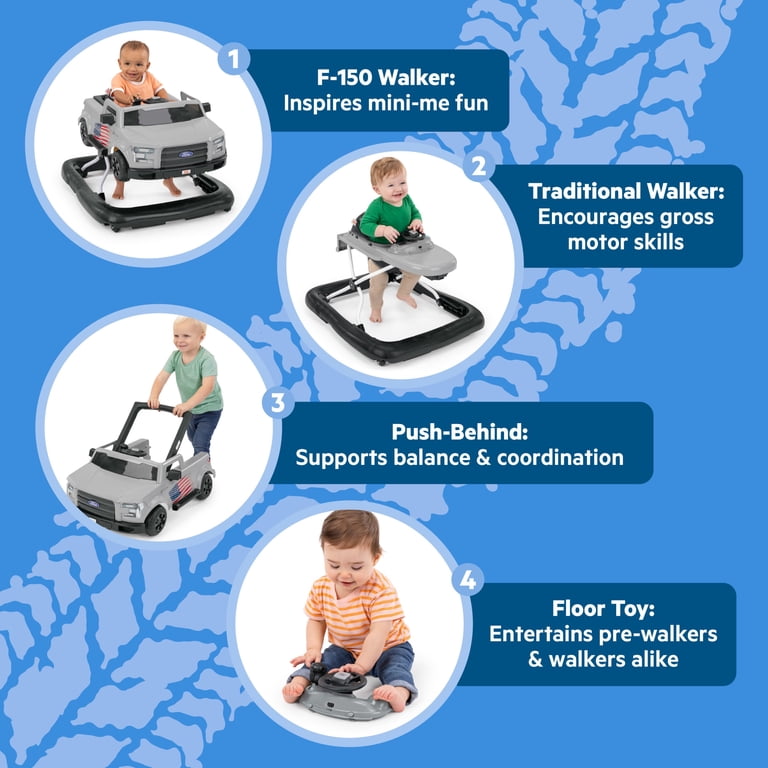 Bright Starts Ways to Play Walker - Ford F-150, All American, 4-in