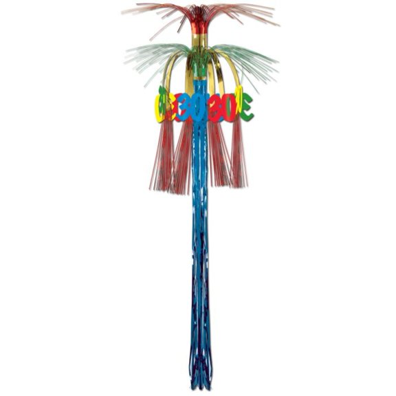Beistle Pack of 12 30th Birthday Metallic Cascade Hanging Column Party Decorations 3'